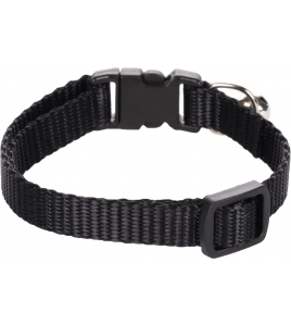 KATTENHALSBAND + BEL ZIGGI ZWART 20-35CM 10MM KATTENHALSBAND + BEL ZIGGI ZWART 20-35CM 10MM