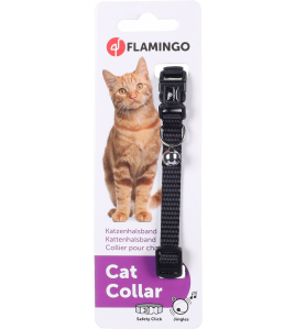 KATTENHALSBAND + BEL ZIGGI ZWART 20-35CM 10MM KATTENHALSBAND + BEL ZIGGI ZWART 20-35CM 10MM