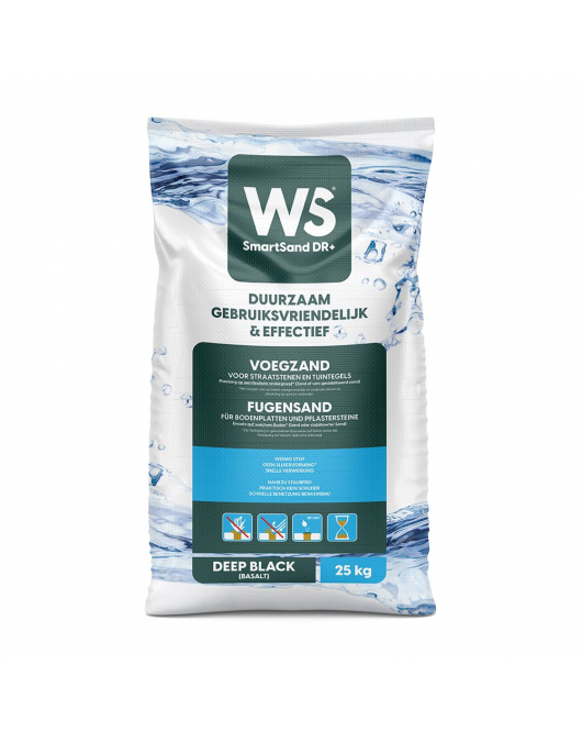 WS SMARTSAND DEEP BLACK DR+ (GRANIET) 25 KG (POLYMEERZAND)