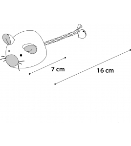 PS JERRY MUIS MET BEL GRIJS