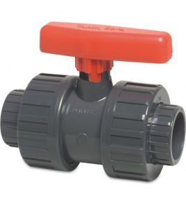 KOGELKRAAN PVC-U 32 MM LIJMMOF 16BAR DN25 GRIJS TYPE SAFE 600 KOGELKRAAN PVC-U 32 MM LIJMMOF 16BAR DN25 GRIJS TYPE SAFE 600