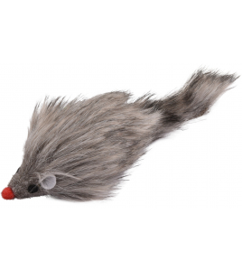 PS MUIS REMY GRIJS PLUCHE 6X22X3,5CM