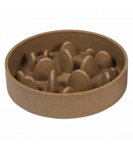 JV BON APPETIT BAMBOE KOM SLOW FEED HARD BRUIN-750ML Ø17CM