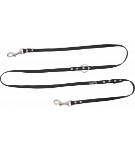 JV SPORT EXPD LEIBAND MET KARABIJNHAAK ZWART- U (ONE SIZE) WIDE DOUBLE ADJUSTABLE