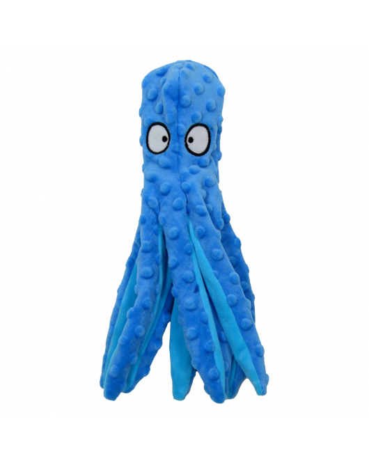 JV BUBBLE PLUSH HONDENSPEELTJE-OCTOPUS-32CM BLAUW-M