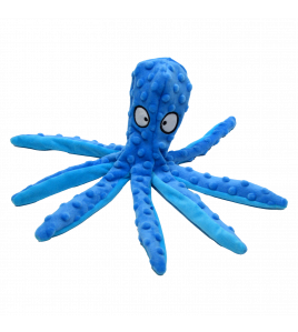 JV BUBBLE PLUSH HONDENSPEELTJE-OCTOPUS-32CM BLAUW-M