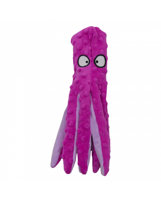 JV BUBBLE PLUSH HONDENSPEELTJE-OCTOPUS-32CM ROZE-M