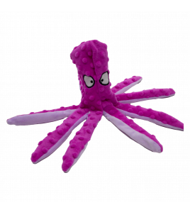 JV BUBBLE PLUSH HONDENSPEELTJE-OCTOPUS-32CM ROZE-M