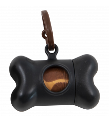 MR.POOP SAFARI NANO HOUDER ZWART+2 ROLLETJES-SAFARI MOTIEF