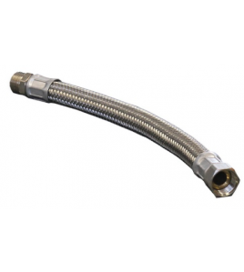 INOX FLEXIBELE AANSLUITSLANG 1/2" BI/BU 50CM