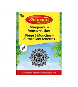 AEROXON VLIEGENVAL VENSTERSTICKER | 4 STUKS