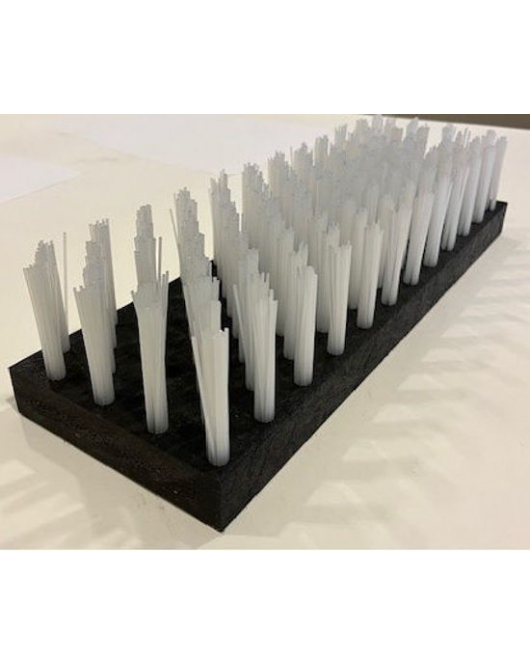 KALVERBORSTEL NYLON WIT 6CM (45X15CM) KALVERBORSTEL NYLON WIT 6CM (45X15CM)