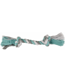 HS KATOEN JIM KNOOPBEEN 2 KNOPEN MUNT/WIT/GRIJS L 35CM