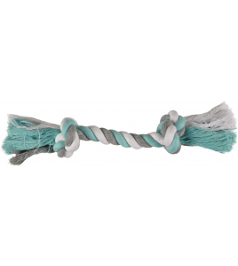 HS KATOEN JIM KNOOPBEEN 2 KNOPEN MUNT/WIT/GRIJS L 35CM