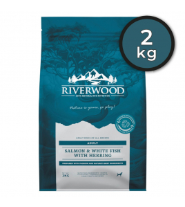 RIVERWOOD ADULT SALMON &amp; WHITE FISH (2 KG.)