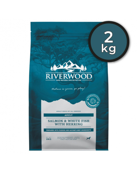 RIVERWOOD ADULT SALMON & WHITE FISH (2 KG.)