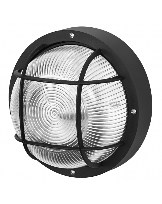 OSRAM BULKHEAD ROUND E27 ZWART