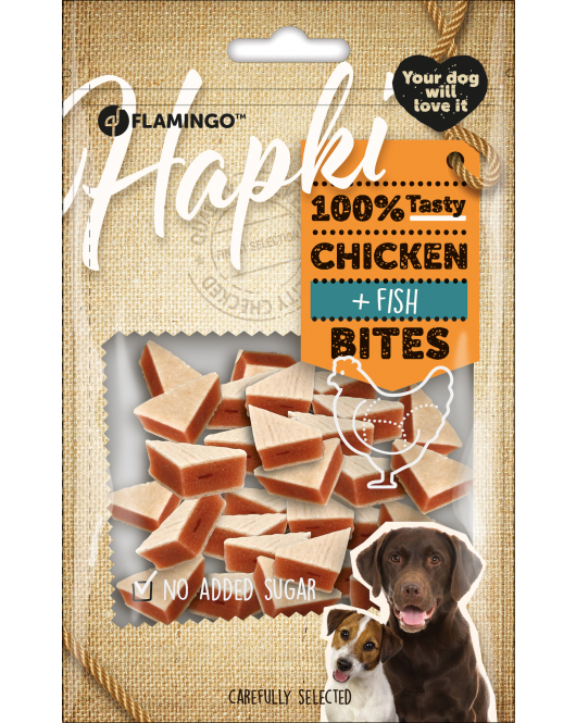 HAPKI BLOKJES MET KIP & VIS 85GR