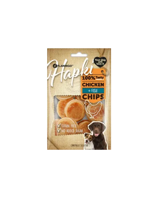HAPKI CHIPS MET KIP & VIS 85GR HAPKI CHIPS MET KIP & VIS 85GR