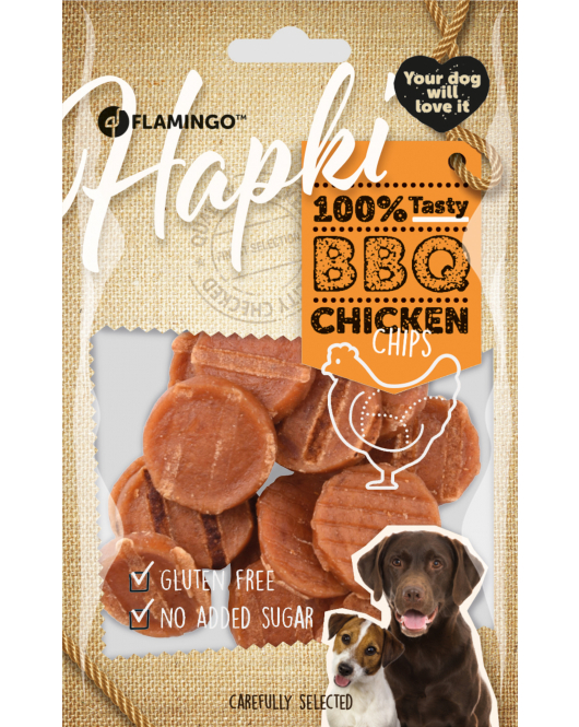 HAPKI BBQ CHIPS MET KIP 85G