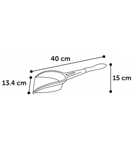 KATTENBAKSCHEP GOBI GRIJS 40X13,4X7,4CM KATTENBAKSCHEP GOBI GRIJS 40X13,4X7,4CM