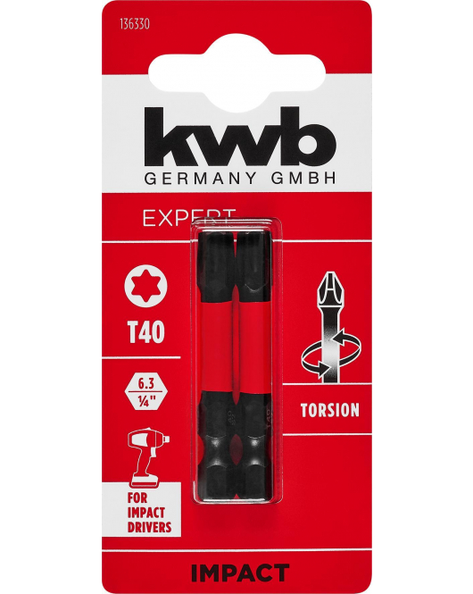 2 BIT TORSION 50 MM T40 S2