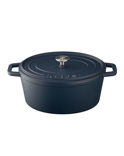 CASSEROLE | 30CM | 6 LITER | BLUE ENAMEL
