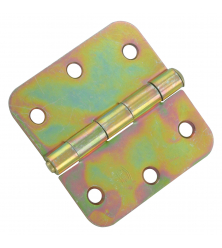 STARX SCHARNIER - VIERKANT MODEL - MET LOSSE PEN - RONDE HOEK - 90 X 90 MM - VERZINKT