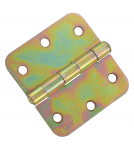 STARX SCHARNIER - VIERKANT MODEL - MET LOSSE PEN - RONDE HOEK - 90 X 90 MM - VERZINKT