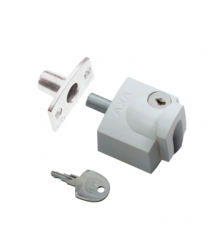 AXA OPLEGSLOT - TYPE 3012 - CILINDERSLUITING - NAAR BUITENDRAAIEND - SKG* - WIT