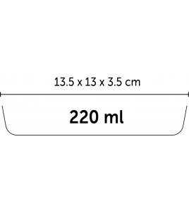 EETPOT KAT NALA KATTENGEZICHT KERAMISCH ZW-WIT 220ML 12,5CM