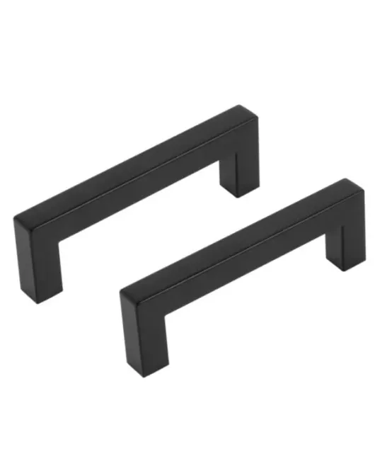 DIFFERNZ MEUBELGREEP - VIERKANT - 96 MM - MAT ZWART DIFFERNZ MEUBELGREEP - VIERKANT - 96 MM - MAT ZWART