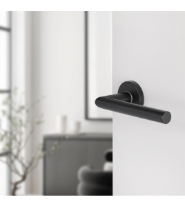 DIFFERNZ ESSENCE DEURKRUK - RECHT - ROND ROZET - BLIND - ZWART