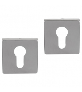 DIFFERNZ ROZET - VIERKANT - CILINDER - CHROOM