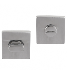 DIFFERNZ ROZET - VIERKANT - WC - CHROOM
