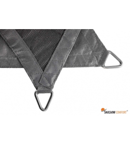 SCHADUWDOEK RECHTHOEK 3,00X4,00 METER GREY WATERDICHT HDPE
