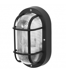 OSRAM BULKHEAD OVAL E27 ZWART