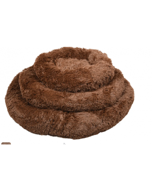 MAND KREMS ROND BRUIN 50X50X18CM MAND KREMS ROND BRUIN 50X50X18CM