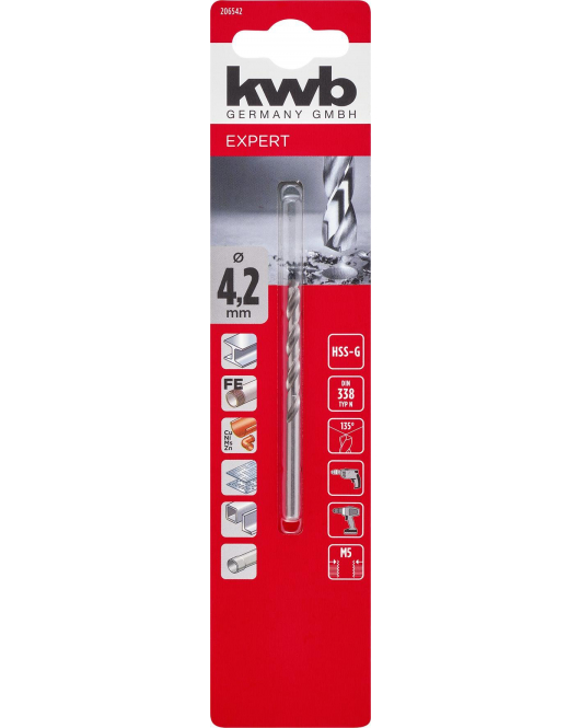 HSS BOREN SILVER STAR 4.2 MM KAART HSS BOREN SILVER STAR 4.2 MM KAART