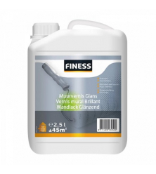 FINESS MUURVERNIS GLANS 2,5 L ACRYL KLEURLOOS