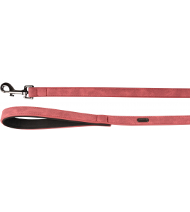 HOND LOOPLIJN MET NEOPREEN DELU ROOD 1,3M 25MM