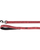 HOND LOOPLIJN MET NEOPREEN DELU ROOD 1,3M 25MM