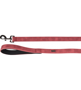 HOND LOOPLIJN MET NEOPREEN DELU ROOD 1,3M 25MM