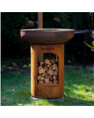 BBQ BONBIZA CORTEN MET HOUTOPSLAG BBQ BONBIZA CORTEN MET HOUTOPSLAG