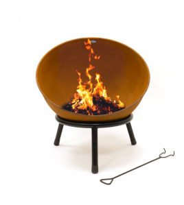 HEAT VUURKORF OP POOTJES KAPPA ROEST Ø56 CM