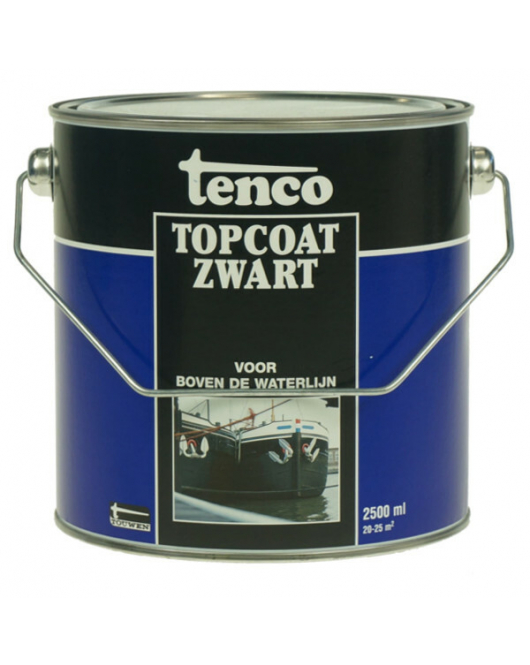 TENCO TOPCOAT ZWART 2.5L