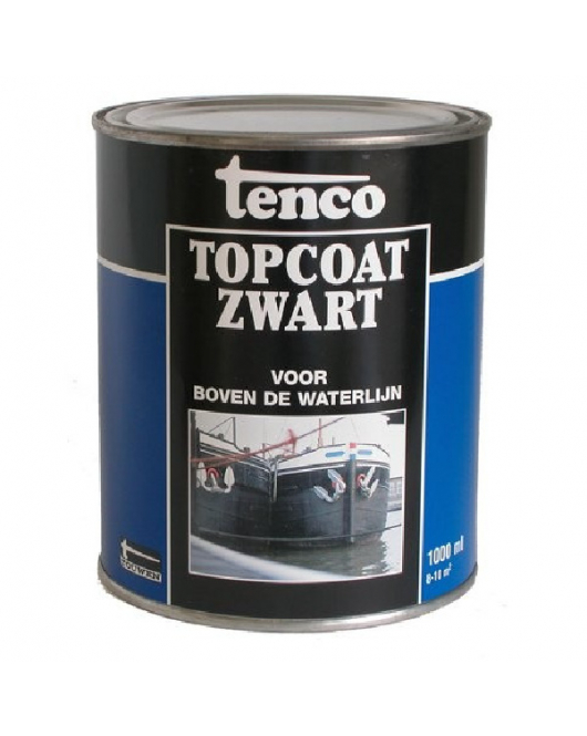 TENCO TOPCOAT ZWART 1L TENCO TOPCOAT ZWART 1L