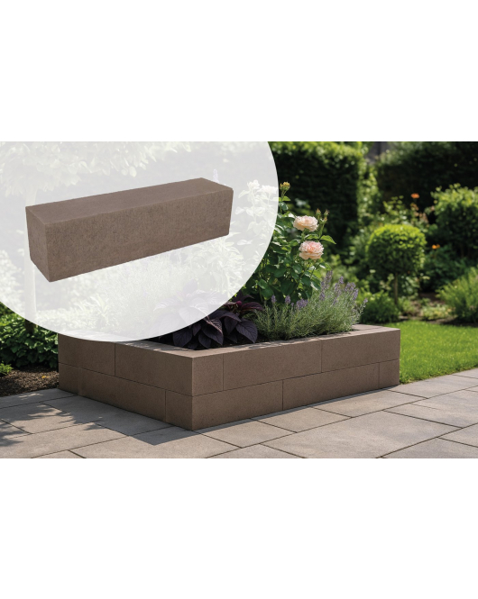STAPELBLOK LINEA 15X15X60CM TAUPE