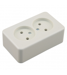 BERKER AP CONTACTDOOS - OPBOUW - 2-VOUDIG - POLARWIT