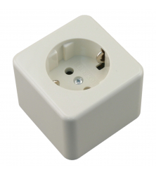 BERKER AP CONTACTDOOS - OPBOUW - 1-VOUDIG - RANDAARDE - POLARWIT